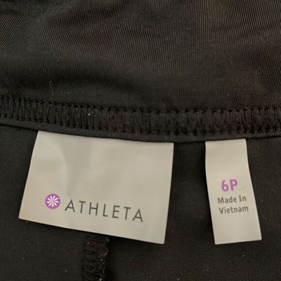 Athleta Wherever Black Ruched Skirt 6 Petite - Picture 5 of 6